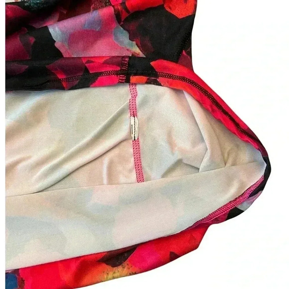 Athleta Multicolor Print Mesh Racerback Tank Size Small - Picture 7 of 7